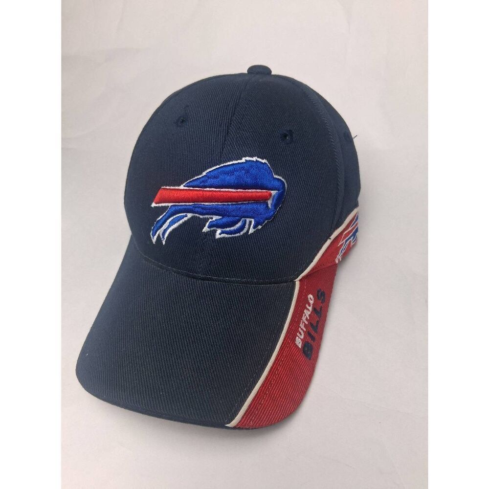 Buffalo Bills Vintage Embroidered Big Logo Strapback Hat 2000s OSFA